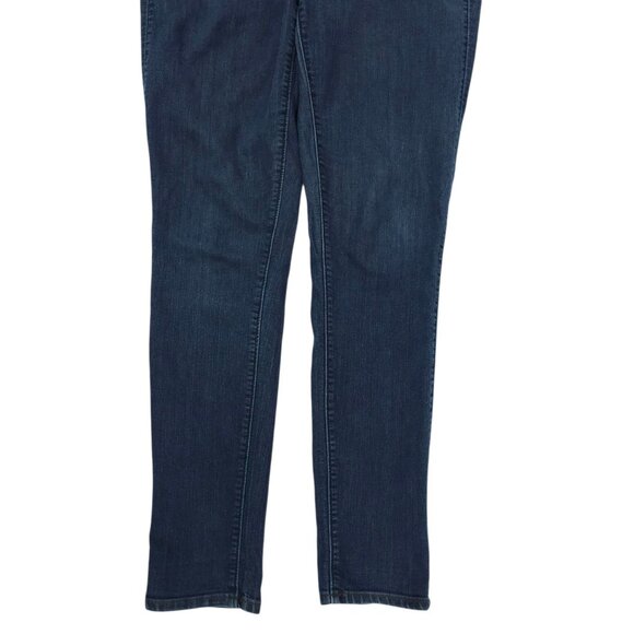 Loft Modern Skinny Jeans Womens Size 28/6 Mid Rise Dark Wash Stretch Denim - Picture 9 of 14